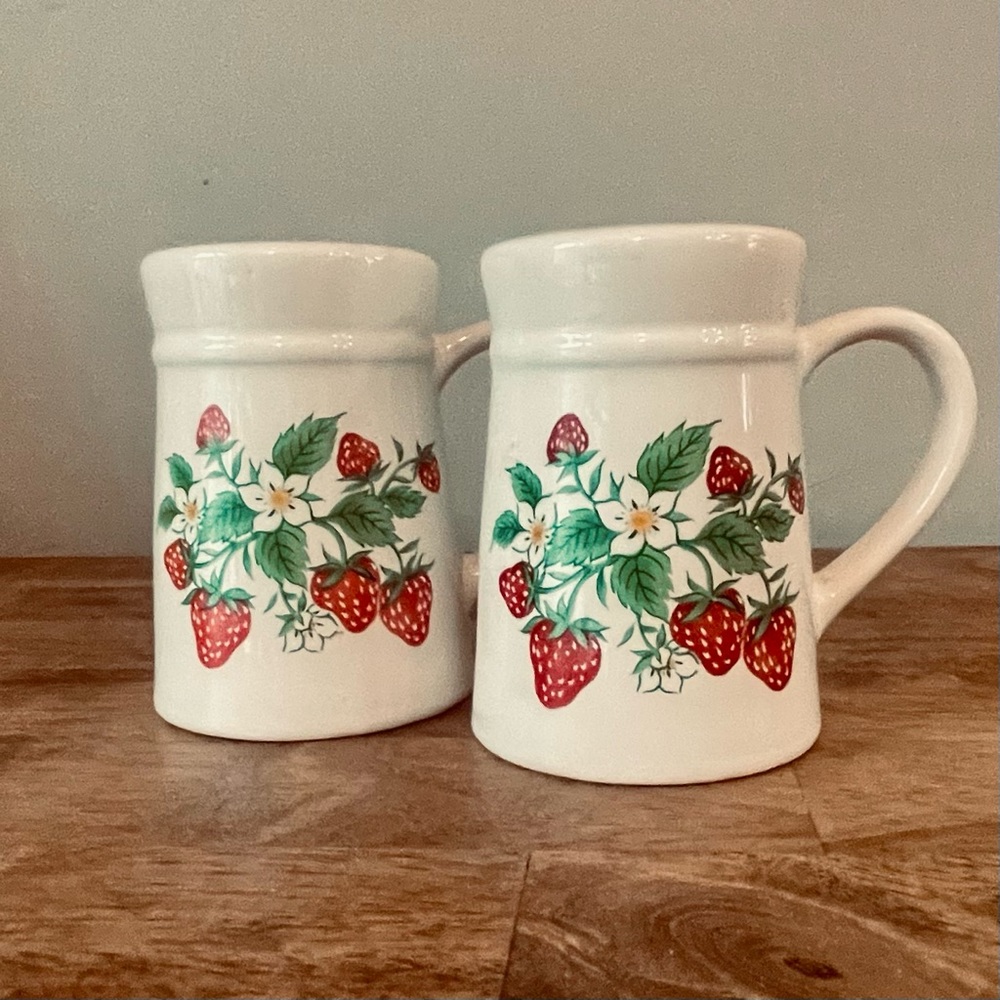 Vintage McCoy Strawberry salt and pepper shaker set